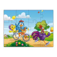 Rompecabezas 2 en 1 Gallina Pintadita 12 y 24 Pz Infantil - 12