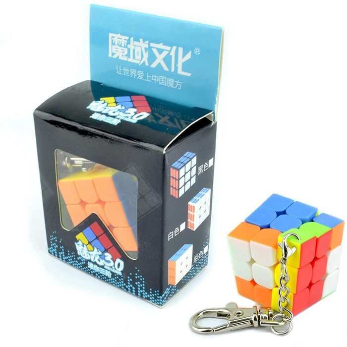 Paquete 4 Llaveros Cubo Magico 3x3 3 cm Destreza