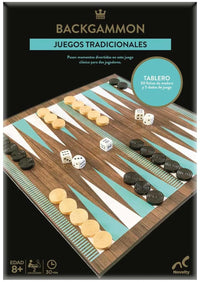 Juego De Mesa Backgammon , Clásico, Madera - 3