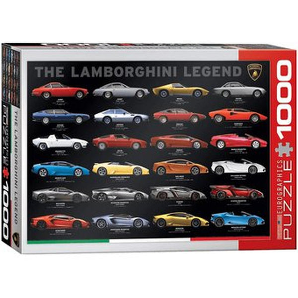 Rompecabezas Las Leyendas De Lamborghini 1000 Piezas Eurographics