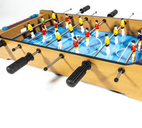 Futbolito y Hockey Juego de Mesa Portátil 2 en 1 de Madera - 4
