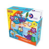 Rompecabezas 2 en 1 Gallina Pintadita 12 y 24 Pz Infantil - 18