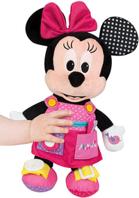 Peluche Baby Minnie Disney Estimulación 36 cm Tela Suave - 3