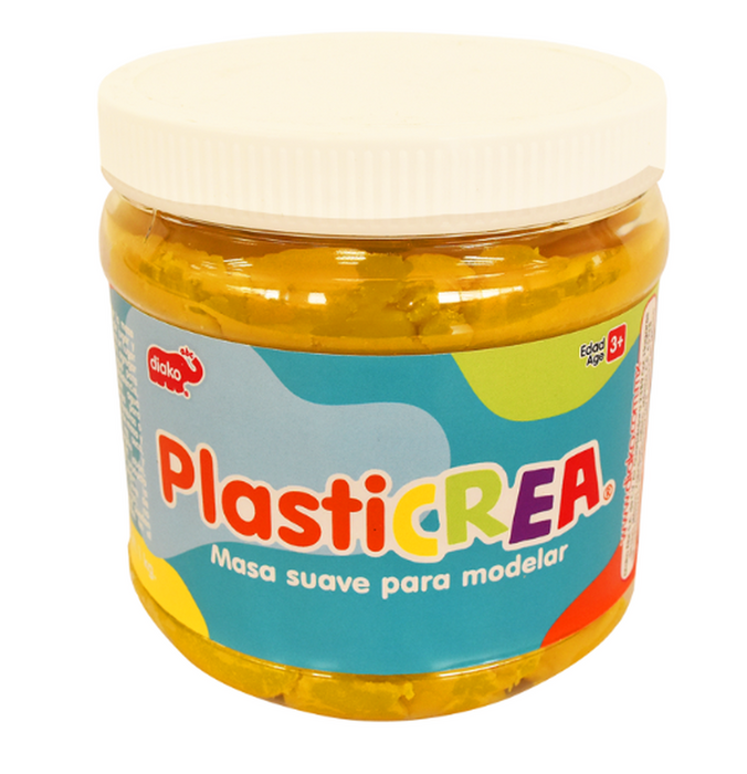 Plasticrea Amarilla Masa Suave Para Modelar 1Kg