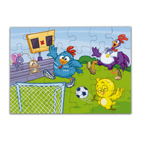 Rompecabezas 2 en 1 Gallina Pintadita 12 y 24 Pz Infantil - 2