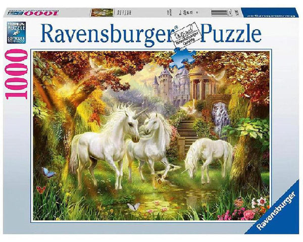 Rompecabezas Unicornios En El Bosque 1000 Piezas Ravensburger