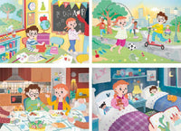Rompecabezas 4 En 1, Supercolor, Un Gran Dia- 2X20 + 2X60 Pz - Clementoni - 2