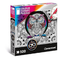 Rompecabezas Terapia De Color Buho 500 Piezas Clementoni - 1
