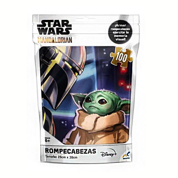 Rompecabezas Mandalorian Bolsa Metalizada 100 Piezas Novelty