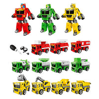Carros Transformers 2 en 1 DIY Robot y Vehiculo 2 Piezas - 4