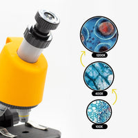 Kit de Microscopio Científico para niños Zoom 1200X - 6