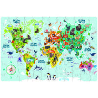 Mapa Mundial Gigante Rompecabezas De 100 Piezas Novelty - 2