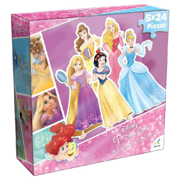 5 Rompecabezas Con Forma Princesas Rompecabezas De Novelty