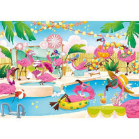 Rompecabezas Fiesta De Flamingos Diamantes 104 Piezas Clementoni - 2