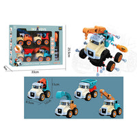 Kit 4 en 1 Vehiculos De Construcción DIY 11 cm altura - 4