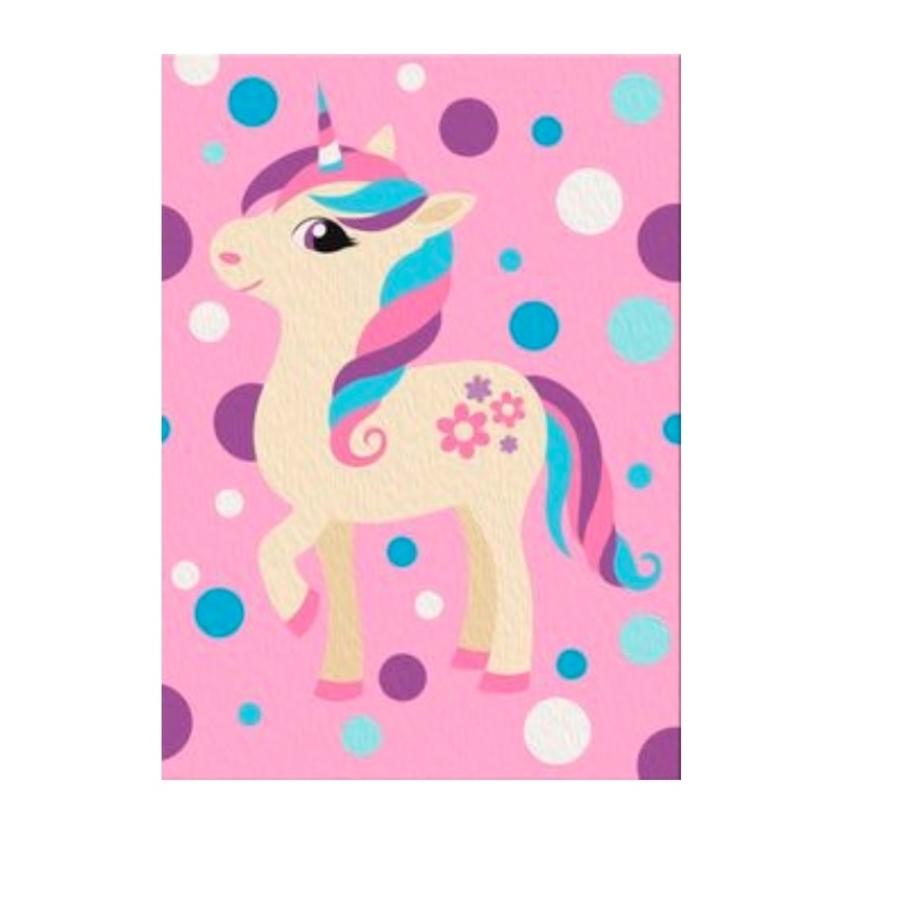 Kit Pinta Por Numero Unicornio DIY Arte