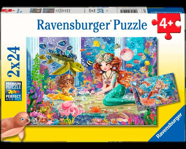 Rompecabezas 2 en 1 Sirenas 24 Piezas Cada Uno Ravensburger