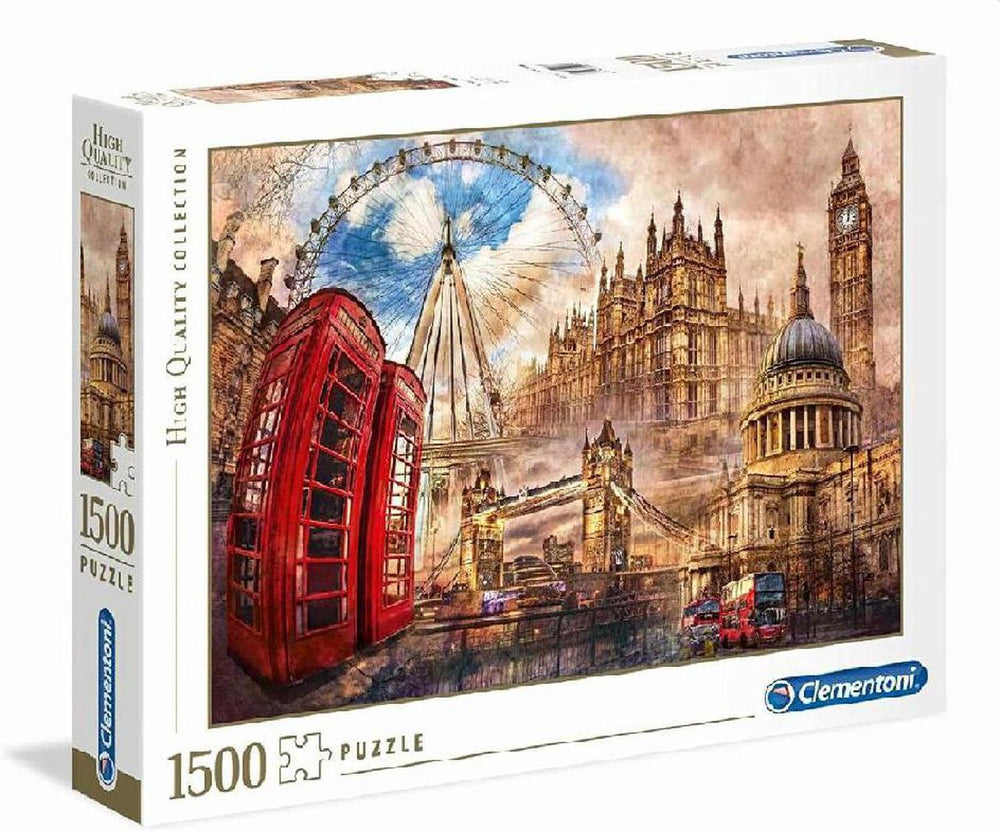 Rompecabezas Londres Vintage 1500 Piezas Clementoni