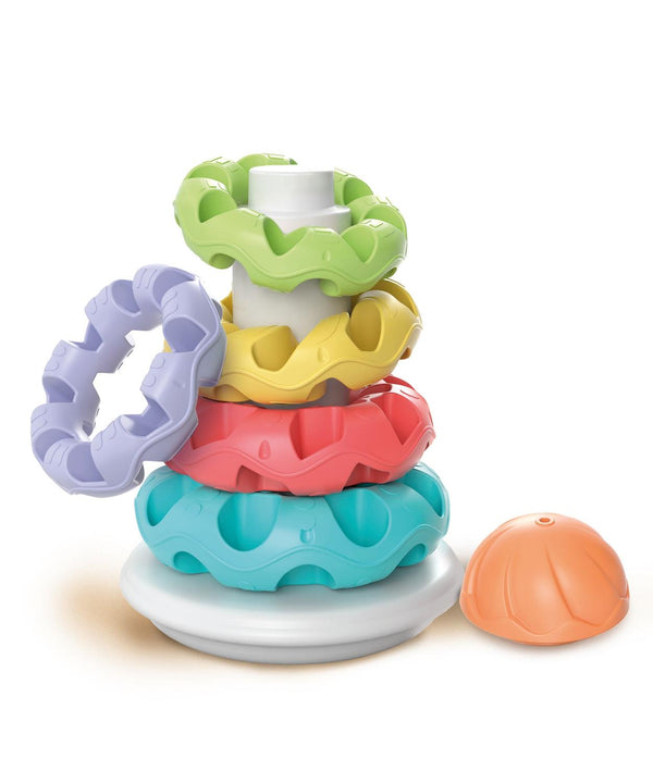 Set 5 Anillas Apilables, Torre,Bebes, Baby Clementoni