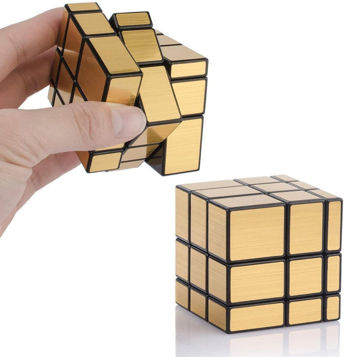 Cubo Magico Mirror Cube - Espejo 3X3 Dorado Destreza