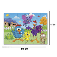 Rompecabezas Pieza Gigante Gallina Pintadita 24 Pz Infantil - 4