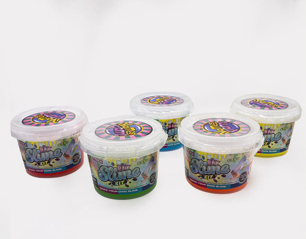 Slime Grande en Bote con Bolitas Cruch varios colores