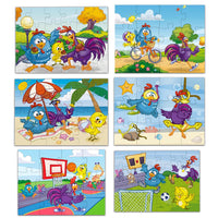 Rompecabezas 2 en 1 Gallina Pintadita 12 y 24 Pz Infantil - 6