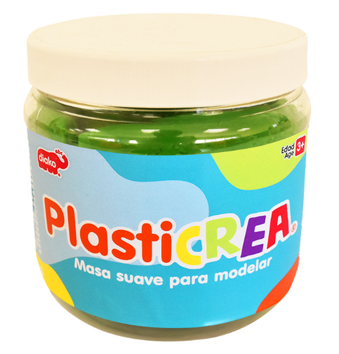 Plasticrea Verde Masa Suave Para Modelar 1 Kg