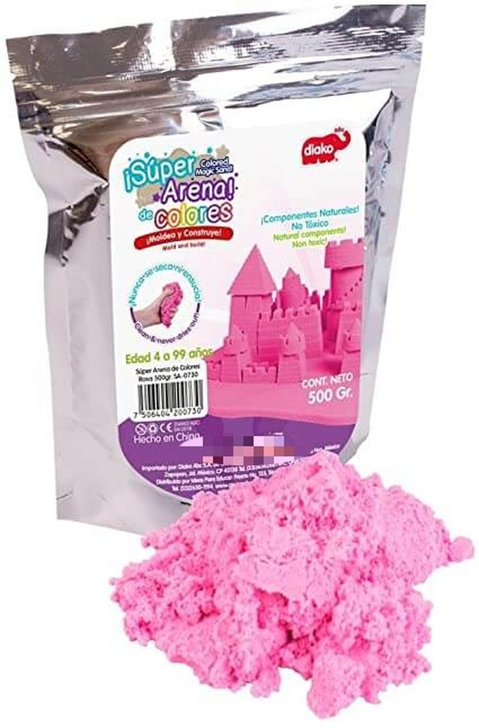 SUPER ARENA COLOR ROSA 500 GRS
