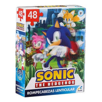 Rompecabezas Lenticular Sonic The Hedgehog 3D 48 Piezas - 2