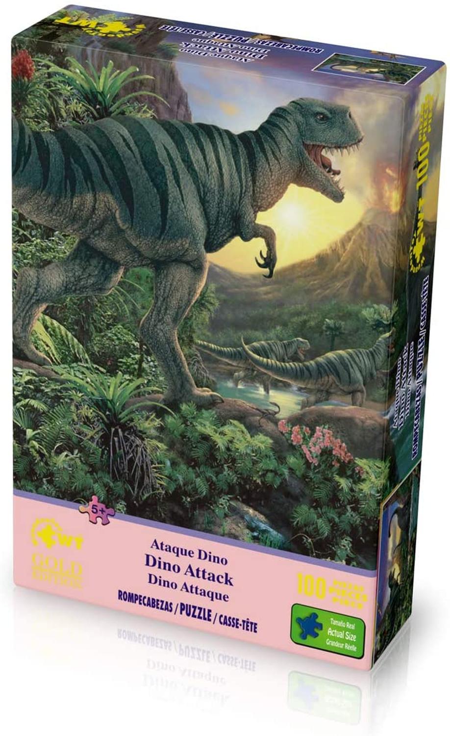 Rompecabezas Dinosaurios 100 Pz Wuundentoy