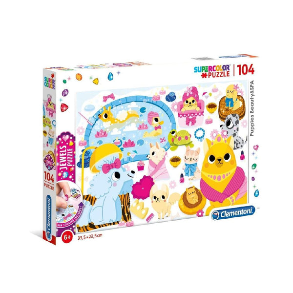 Rompecabezas Cachorros, Belleza Y Spa 104 Piezas Clementoni