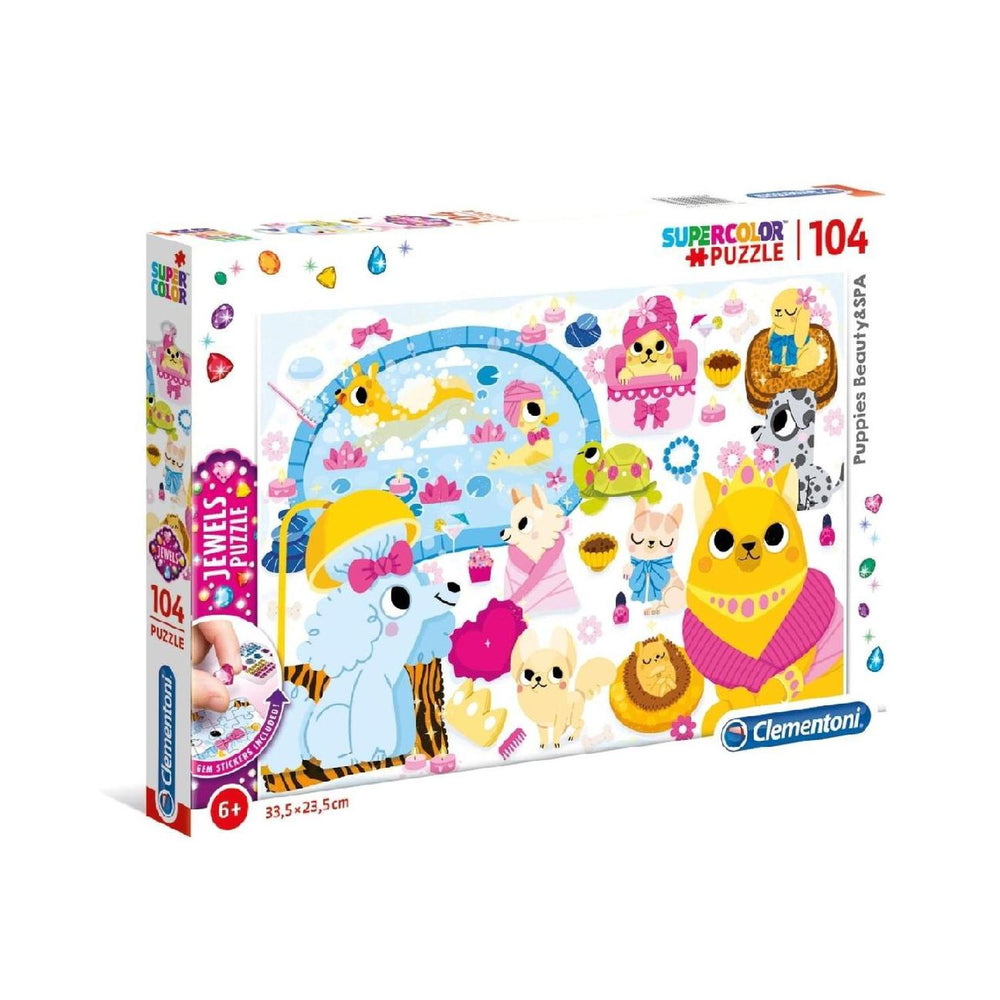 Rompecabezas Cachorros, Belleza Y Spa 104 Piezas Clementoni