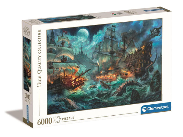 Rompecabezas La Batalla de los Piratas 6000 piezas Clementoni