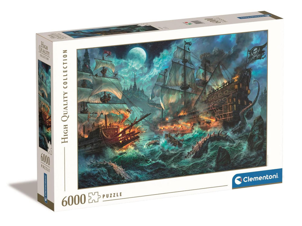 Rompecabezas La Batalla de los Piratas 6000 piezas Clementoni