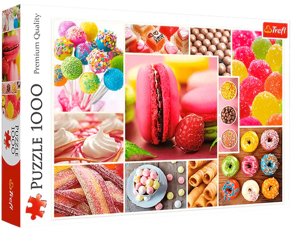 ROMPECABEZAS COLLAGE DE POSTRES 1000 PIEZAS TREFL
