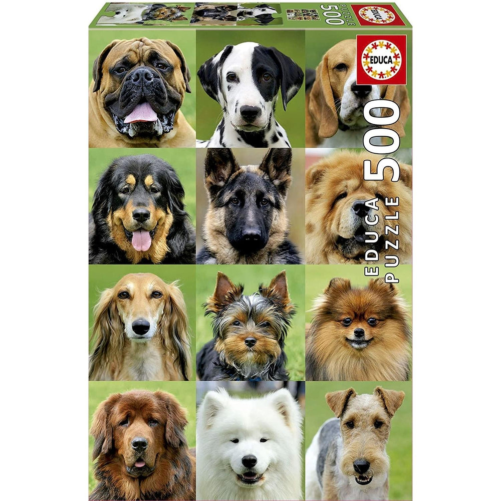Rompecabezas Collage De Perros 500 Piezas