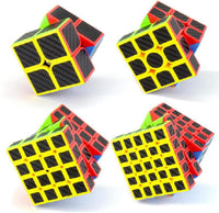 Set Cubos Magicos 2 + 3 + 4 + 5 - Carbon Fiber - 2