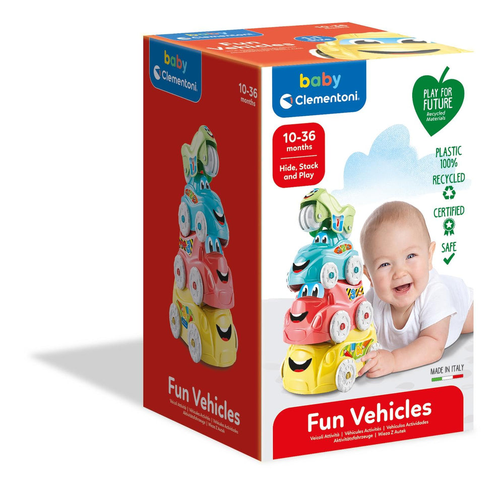 Set 4 Autos Apilables Baby Clementoni