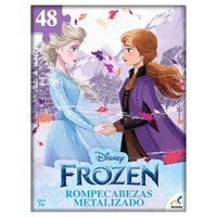 Rompecabezas Metalizado Frozen Disney 48 Piezas - 2