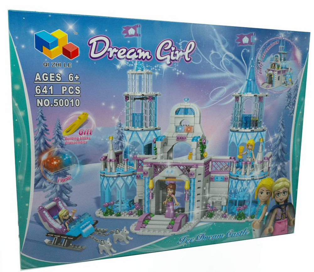 Blocks Para Armar Castillo de Princesas 641 Piezas Caja