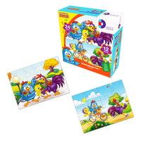 Rompecabezas 2 en 1 Gallina Pintadita 12 y 24 Pz Infantil - 15