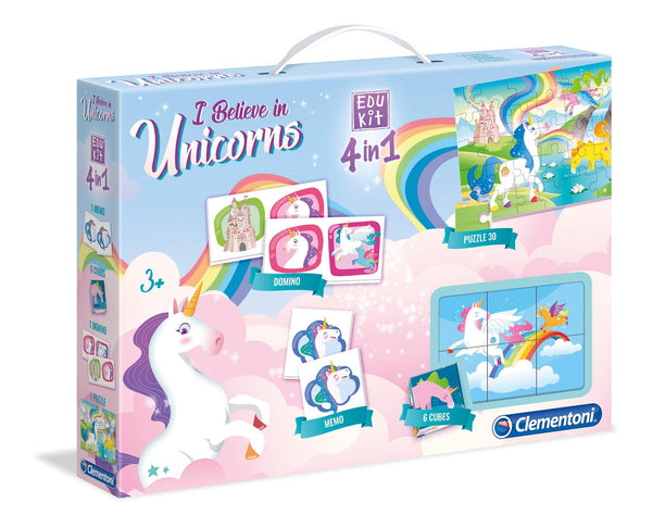Rompecabezas Edukit 4 En 1 Unicornios Clementoni