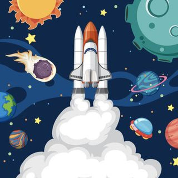 Kit Pinta Por Numero Mision Espacial DIY Arte