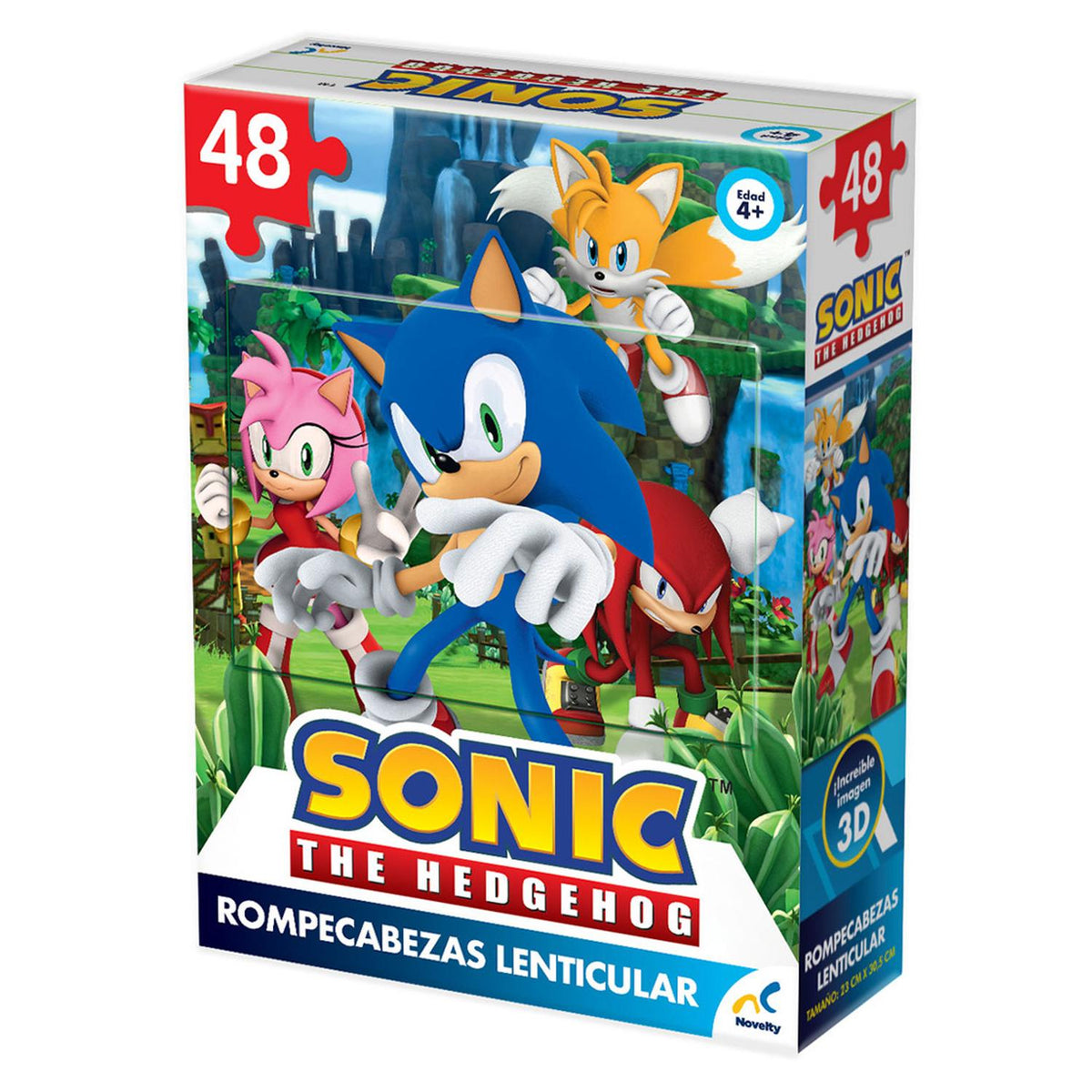 Rompecabezas Lenticular Sonic The Hedgehog 3D 48 Piezas