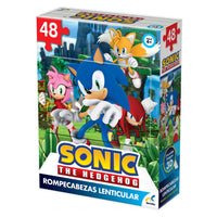 Rompecabezas Lenticular Sonic The Hedgehog 3D 48 Piezas - 1