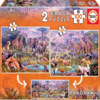 Rompecabezas Animales Salvajes (2X100)Pz - 3
