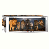 Rompecabezas Panorámico Big Cats 1000 Piezas EuroGraphics - 1
