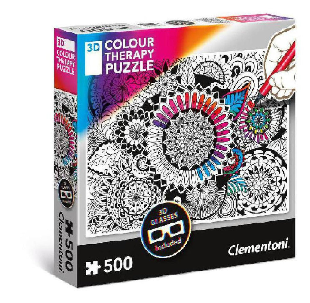 Rompecabezas Terapia De Color Mandala 500 Piezas Clementoni