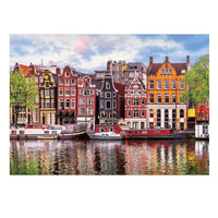Rompecabezas Casas Flotantes Amsterdam 1000 Piezas - 2